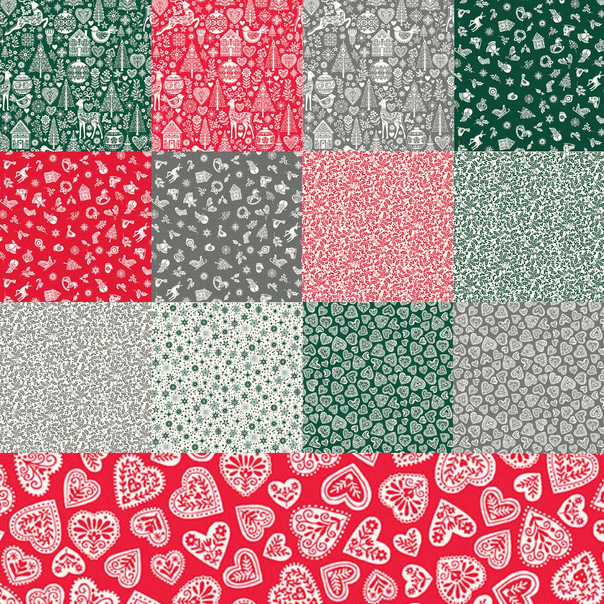 Scandi by Makower UK - 10" Squares