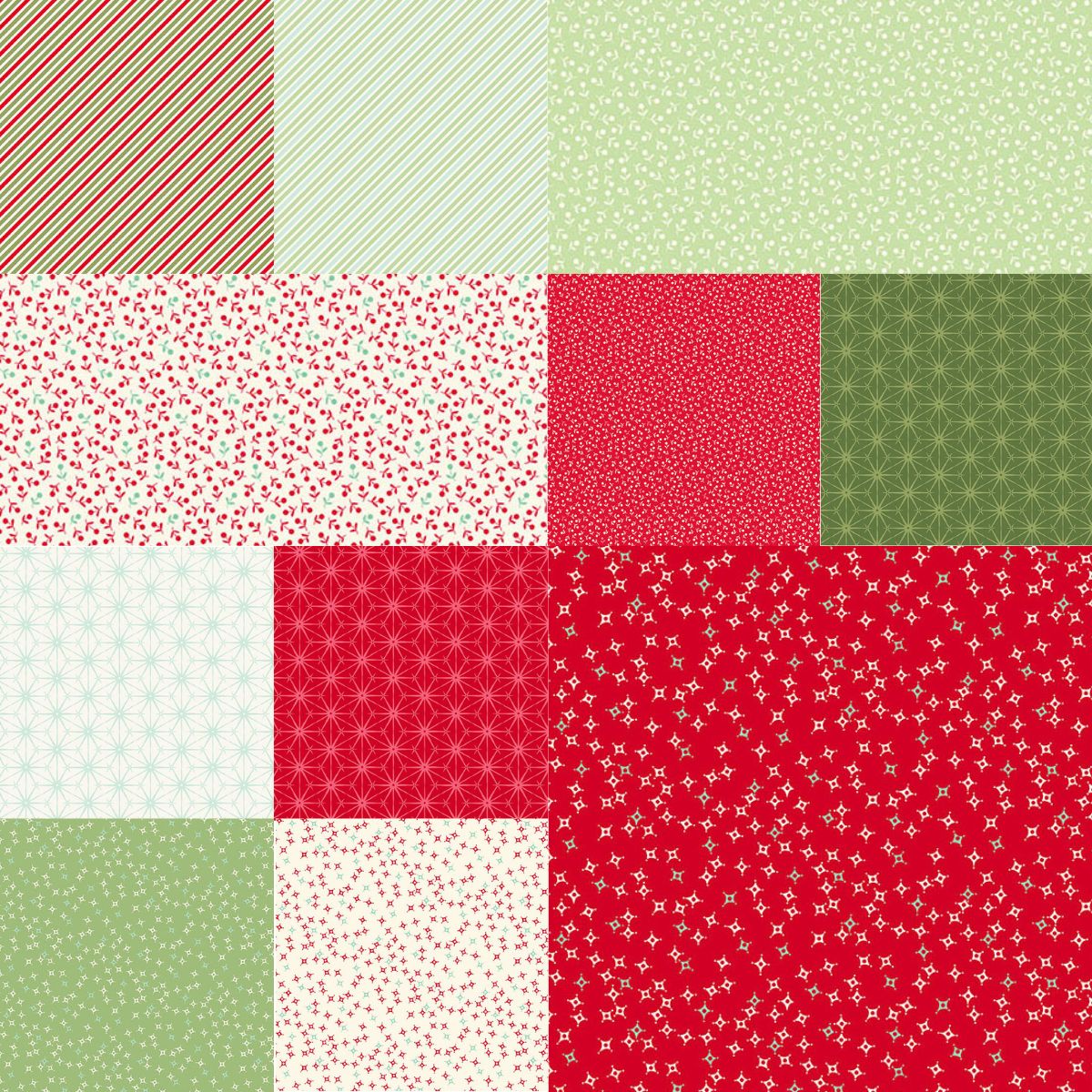 Sugarberry by Andover Fabrics  - 10" Squares