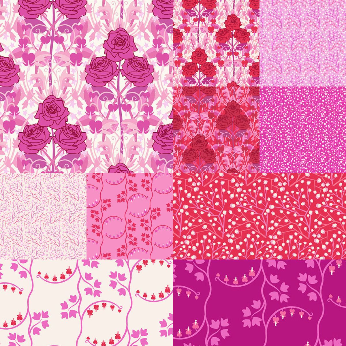 Heart Nouveau - 2.5" Strip Roll