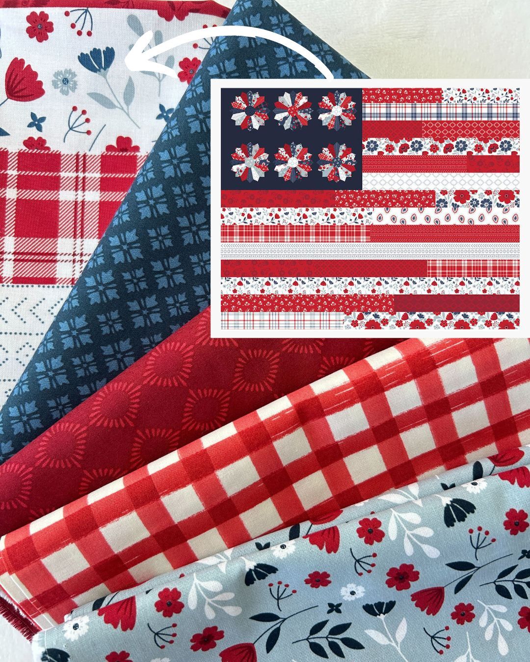 Let Freedom Wave Flag Panel and 1-yard Cuts Bundle