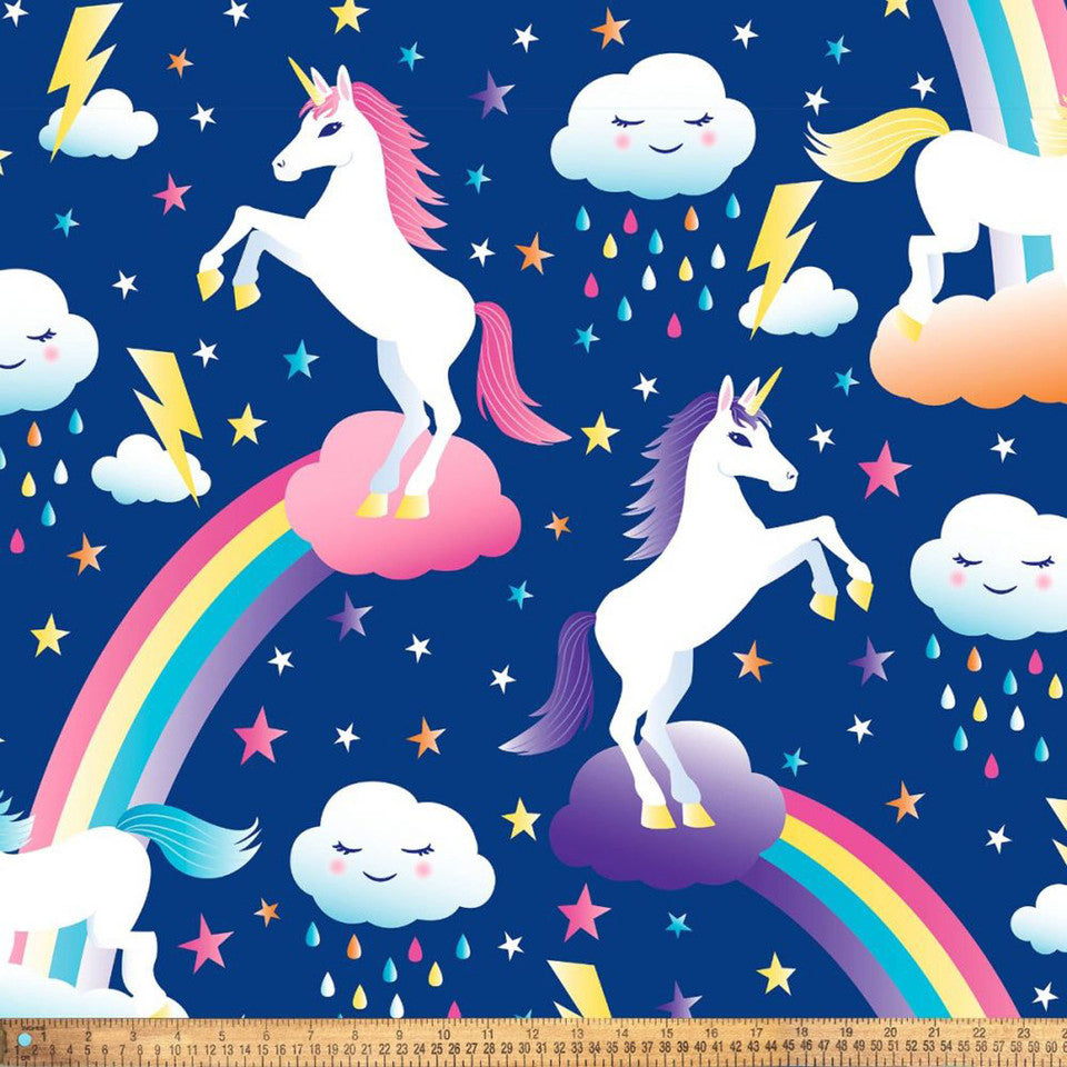 (Craft Fabric) Unicorn Dreams Fleece Panel