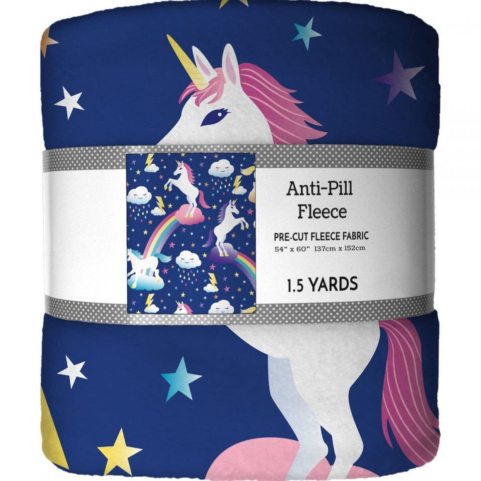 (Craft Fabric) Unicorn Dreams Fleece Panel