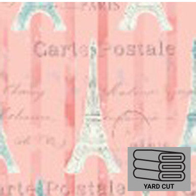 (Craft Fabric Precut) Iconic Paris 1 Yard