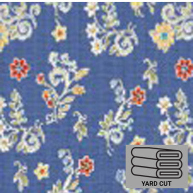 (Craft Fabric Precut) Morning Bloom Ditsies Blue 1 Yard