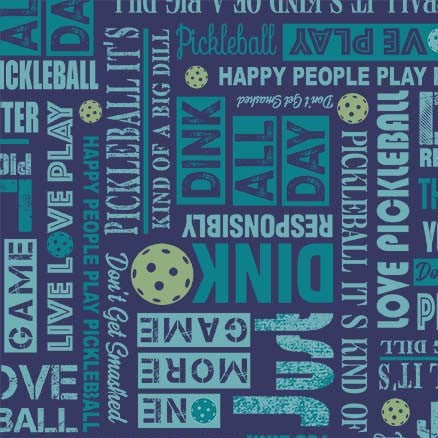 Peace, Love, Pickleball Pickleball Spirit Navy