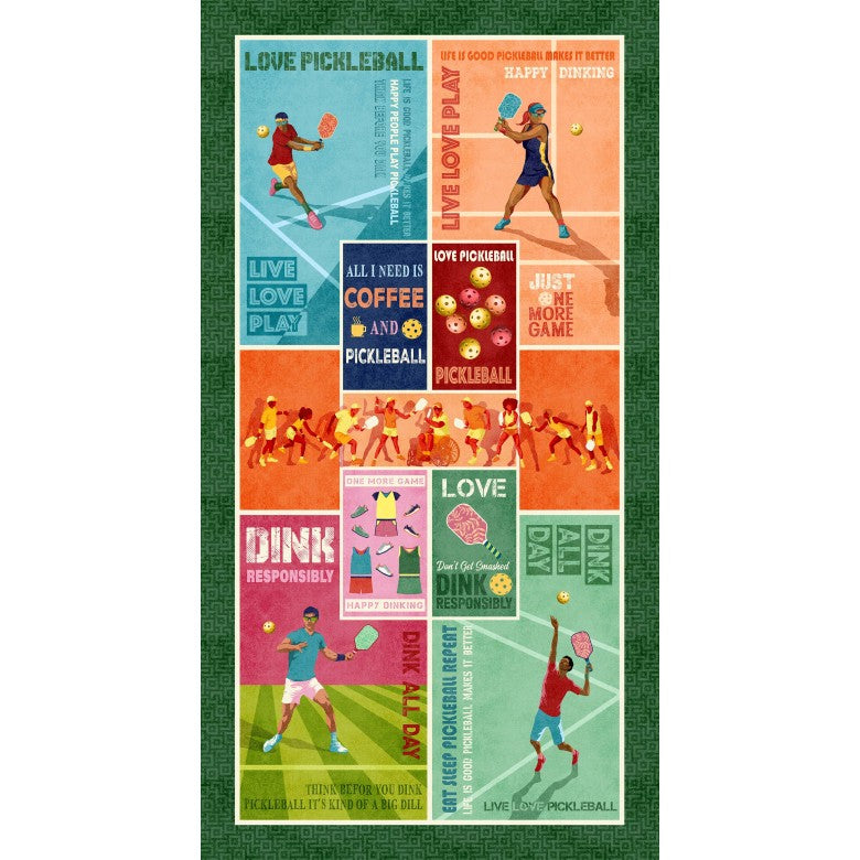 Peace, Love, Pickleball Panel (24"x44")