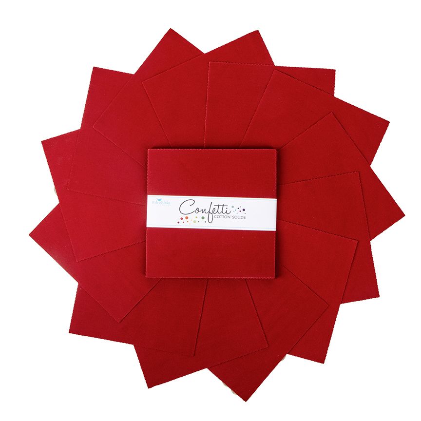 Confetti Cotton™ Dahlia Red 10" Stacker