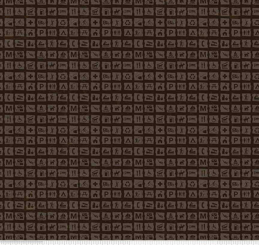 National Parks Signs Dark Brown