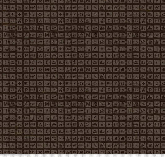 National Parks Signs Dark Brown