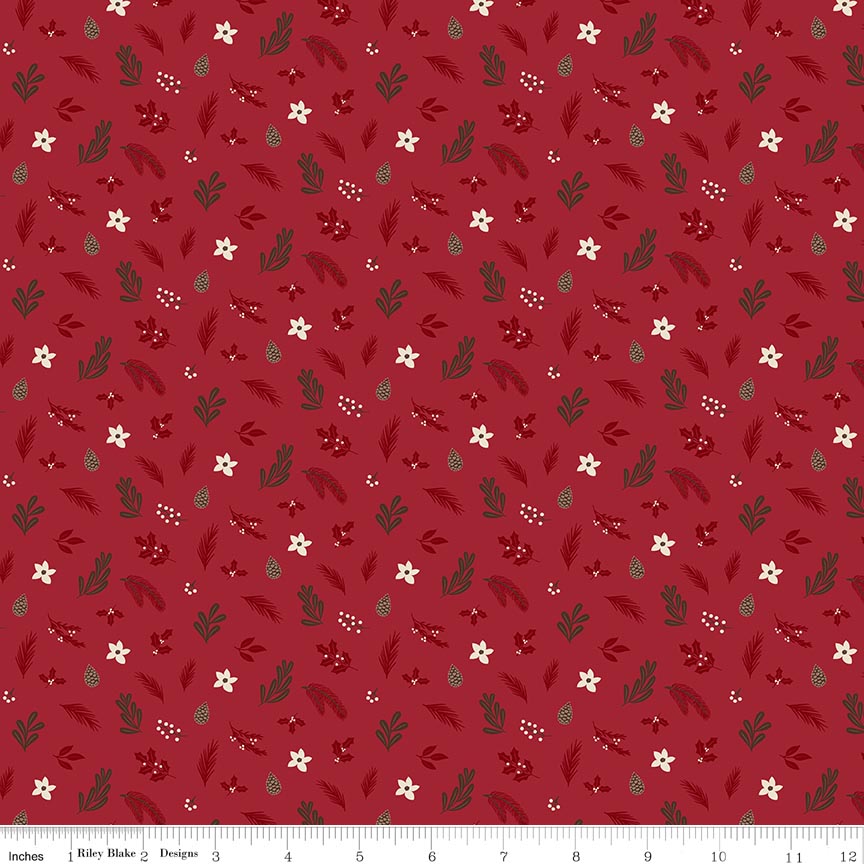 Christmas Time Foliage Red