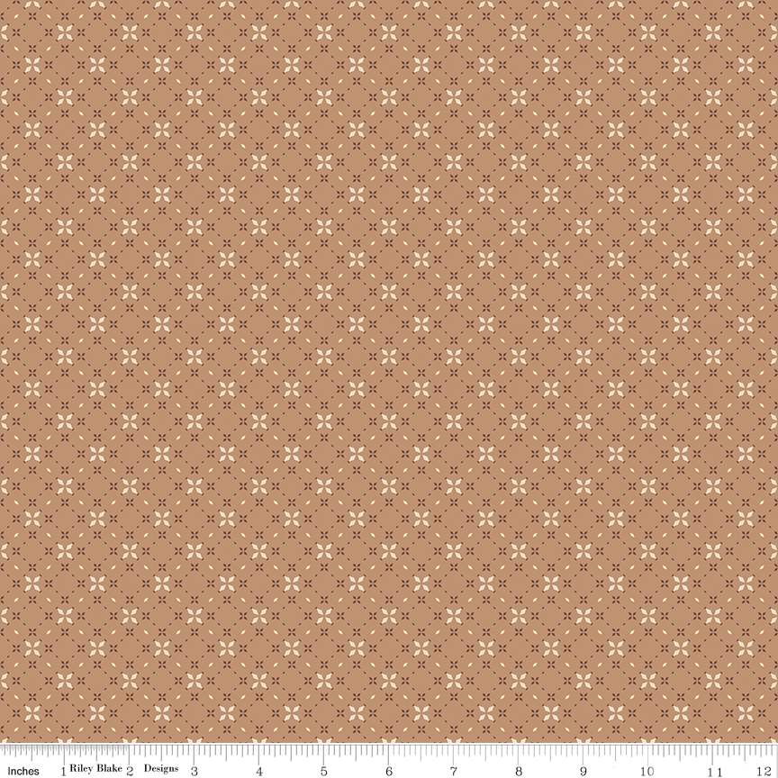 Evening on the Prairie Geo Floral Sienna