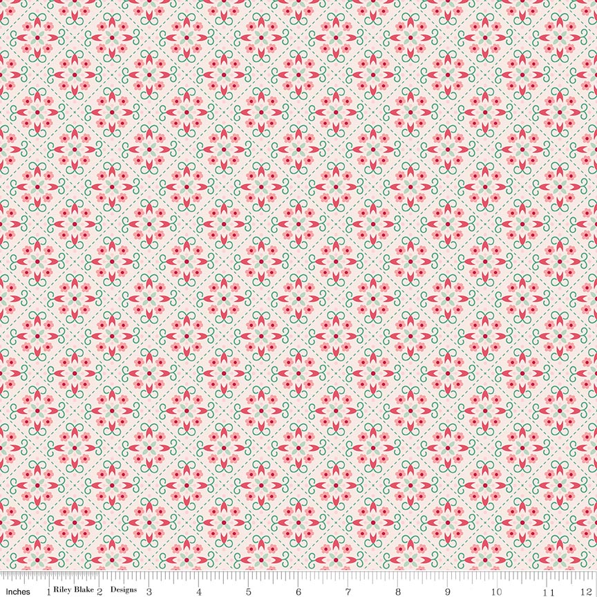 Berry & Sage Wallpaper Latte