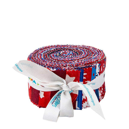 Expressions Batiks Let Freedom Reign 2 1/2" Rolie Polie