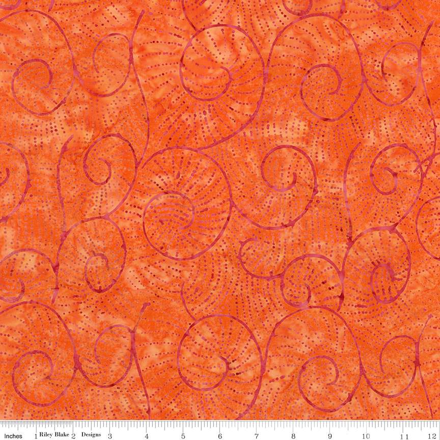 Batiks Splatter Marmalade Splash