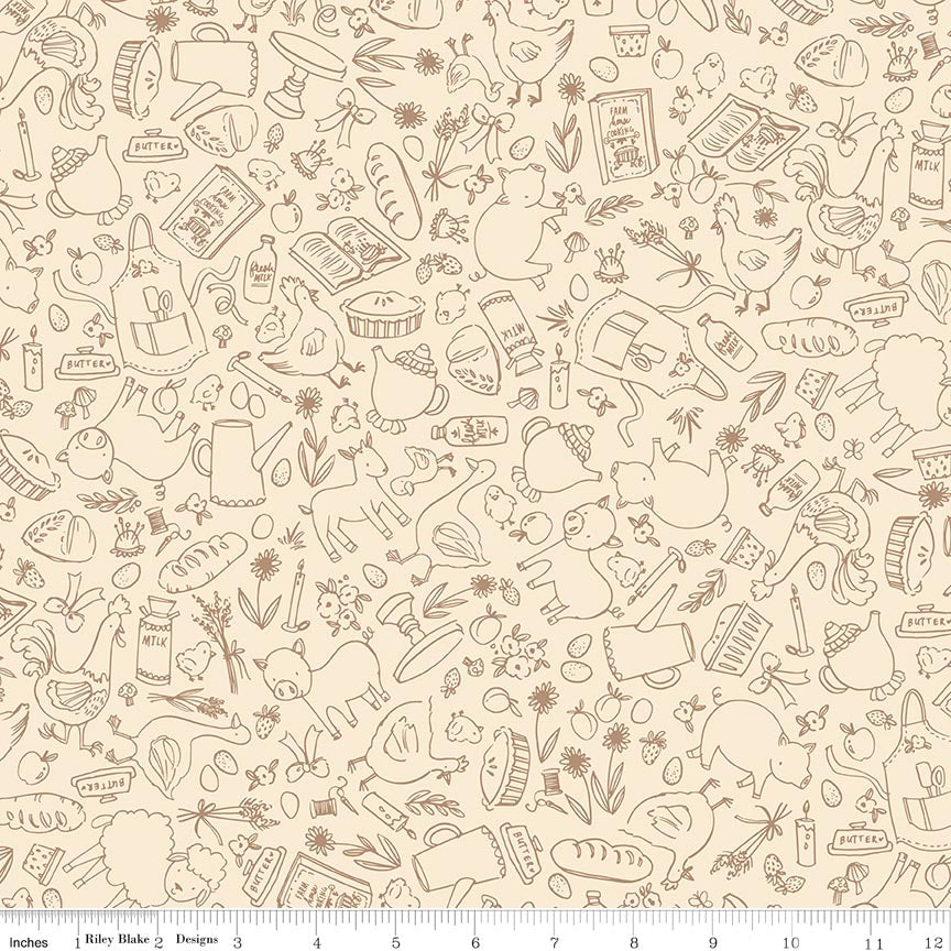 Lil' Farm Friends Farm Outlines Cream