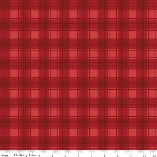 Evergreen Wishes Plaid Red