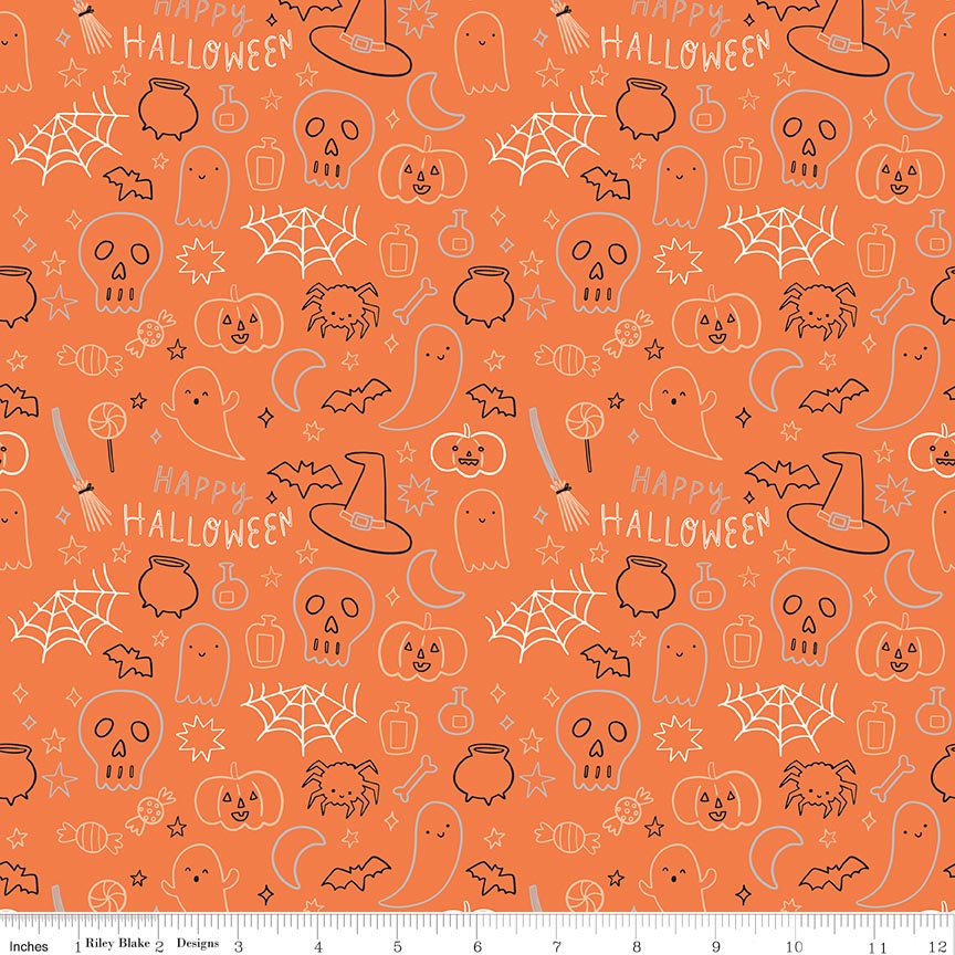Frank and Friends Halloween Icons Orange