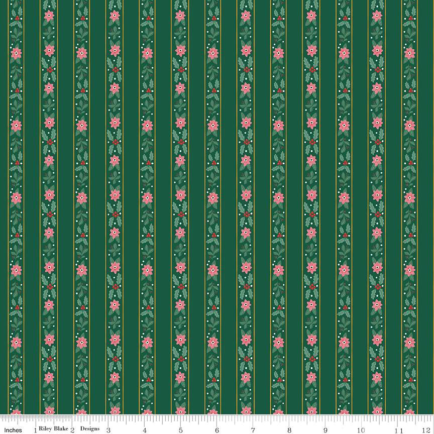 A Pear-fect Christmas French Stripe Green