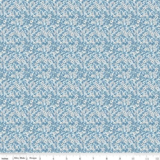 Daybreak on the Prairie Spring Floral Blue