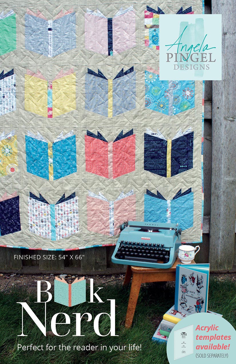 Angela Pingel Designs Book Nerd Quilt Pattern