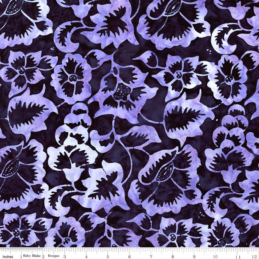 Batiks Radiant Flourish Moody Blues