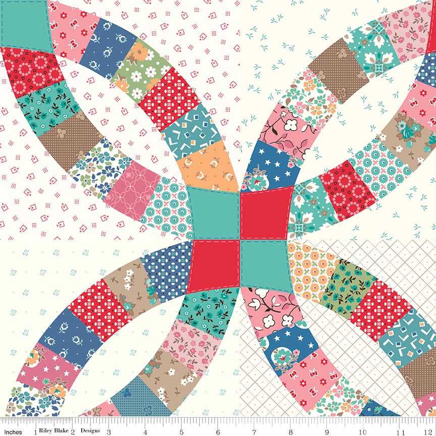 Wide Back Home Town Wedding Print Multi 3-Yard Package