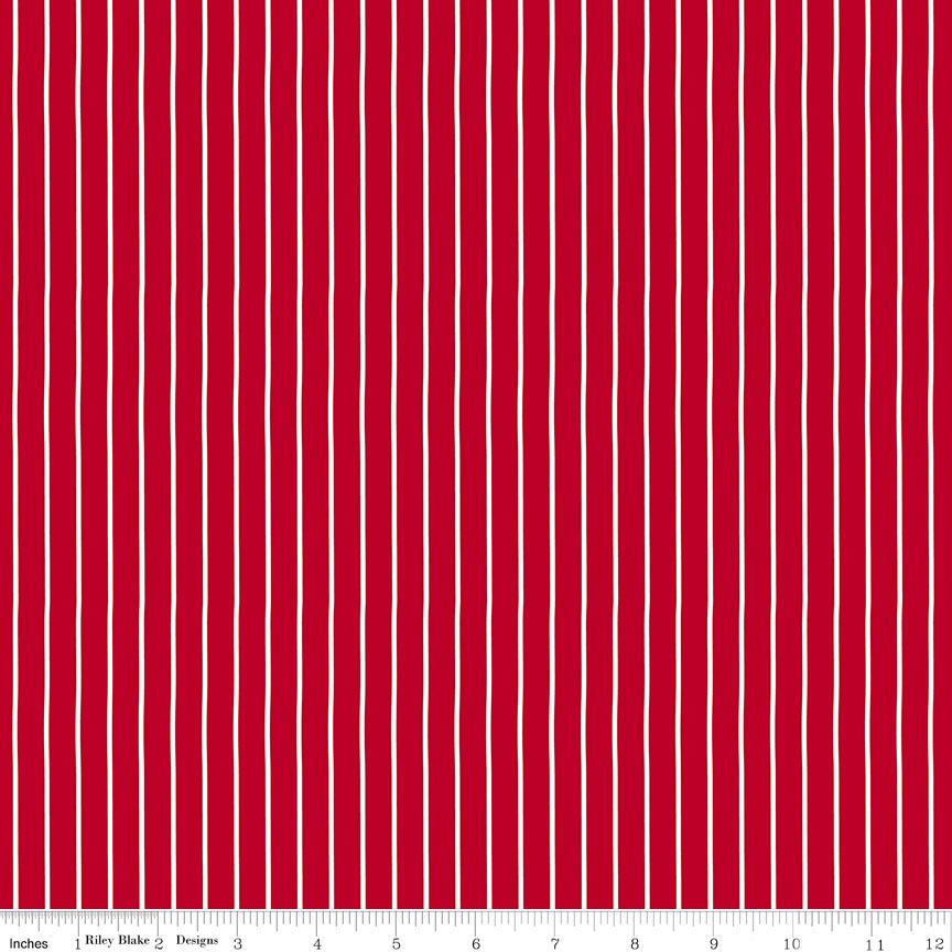 Radiant Ruby Stripe Schoolhouse