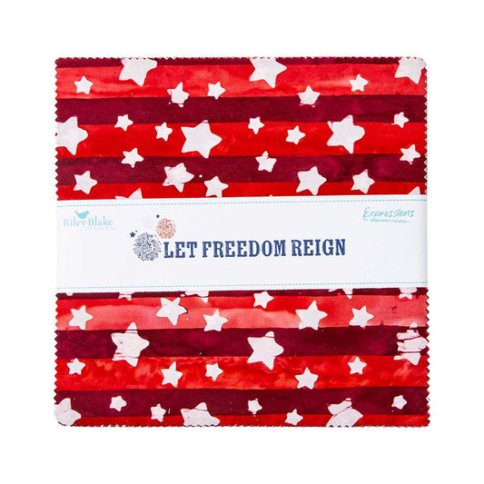 Expressions Batiks Let Freedom Reign 10" Stacker