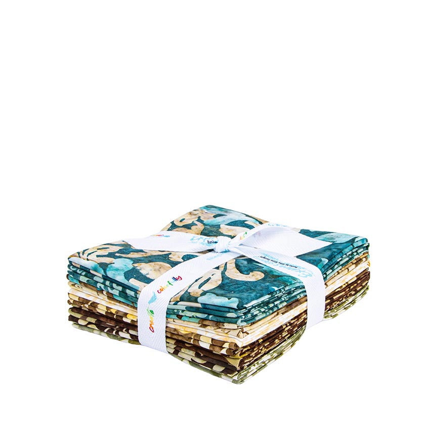 Expressions Batiks Decorator Style Cedar Stone Fat Quarter Bundle A