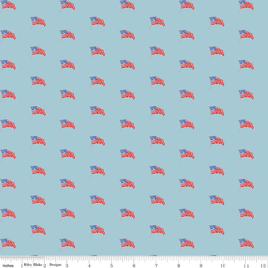 Sew America USA Flags Blue
