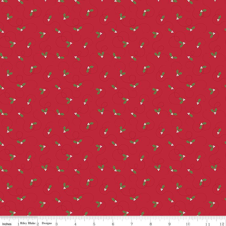 More Christmas Wishes Holly Red