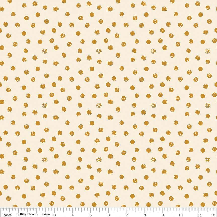 Blush 'n Butterscotch Dots Cream