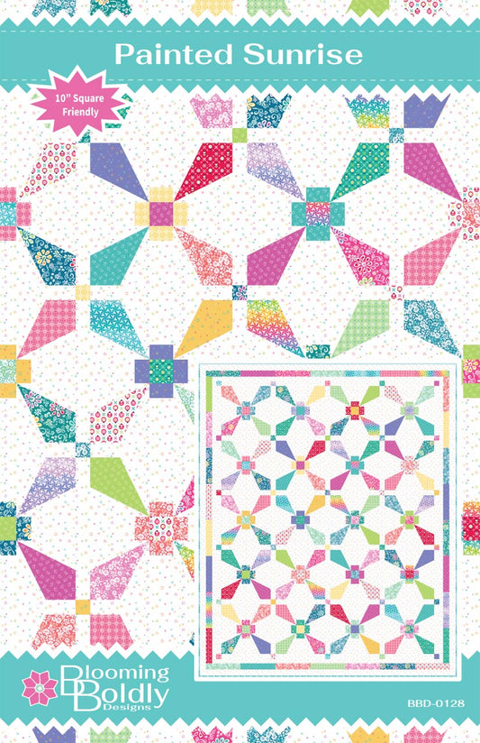 Blooming Boldly Designs Painted Sunrise Quilt Pattern