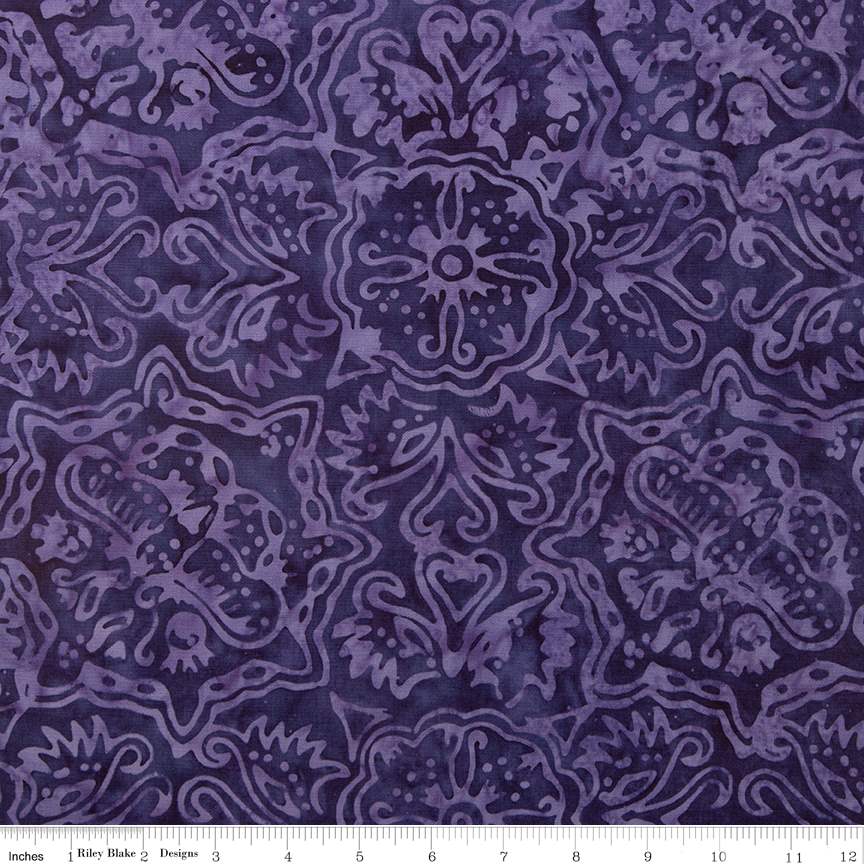 Batiks Basics Rainbow Brights Grape Soda