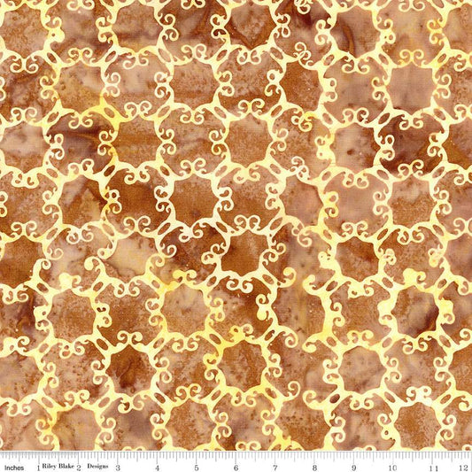 Expressions Batiks Victorian Garden Cinnamon