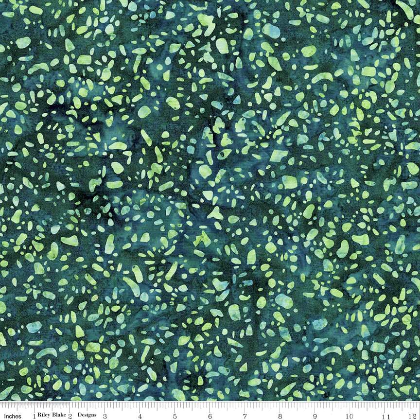 Batiks Elementals Terrazzo Peridot Fern