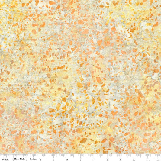 Batiks Elementals Terrazzo Yellow Cream