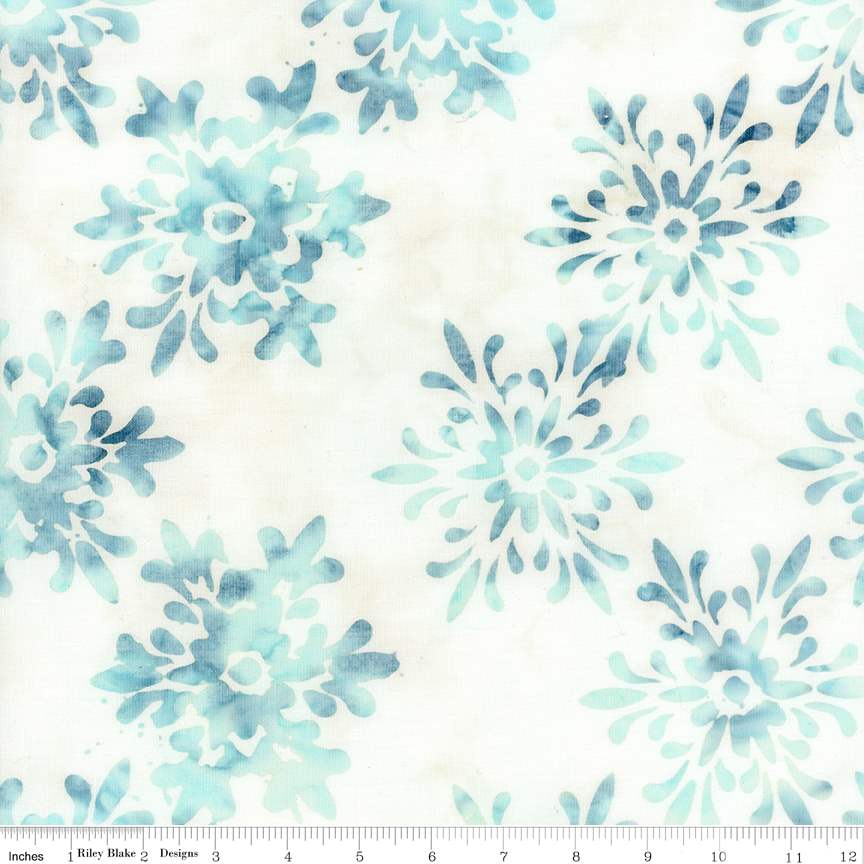 Expressions Batiks Victorian Garden Adriatic Mist