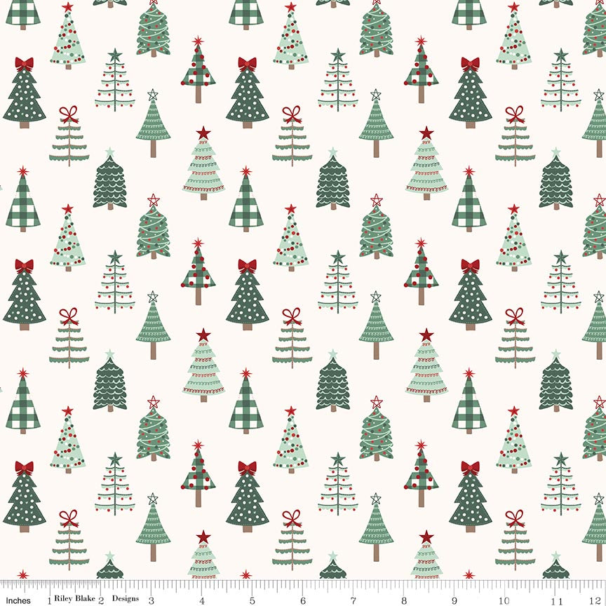 Evergreen Wishes Trees Cream
