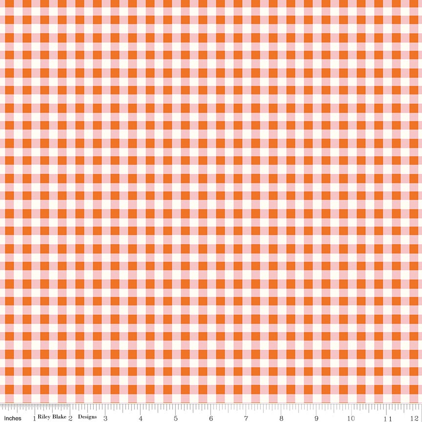 Cotton Nook Plaid Orange