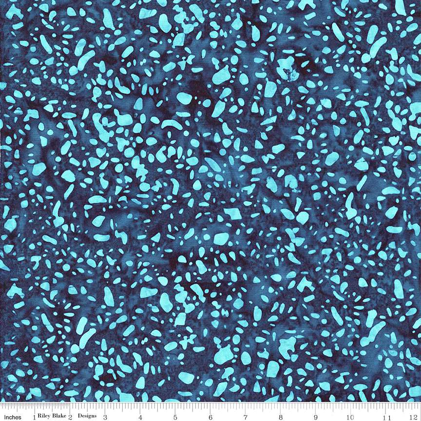 Batiks Elementals Terrazzo Stone Blue