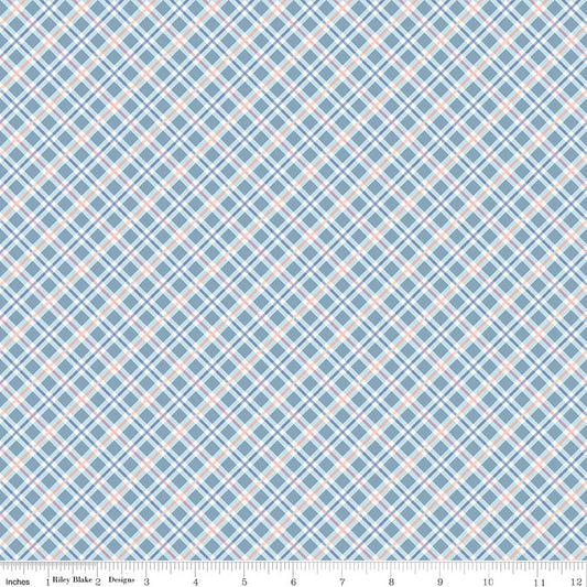 Daybreak on the Prairie Plaid Blue