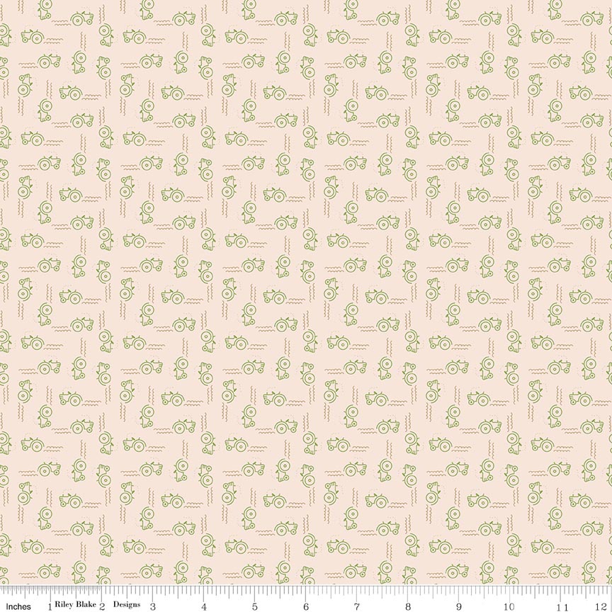 Farmer's Daughter Tractors Background Thyme