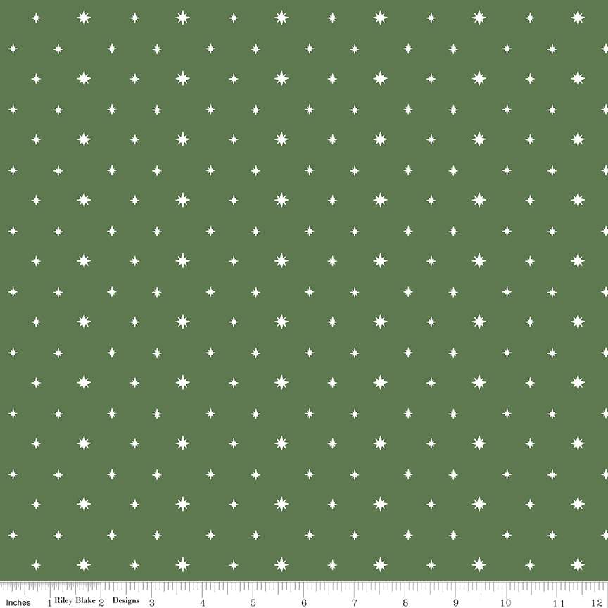 Charming Christmas Stars Green