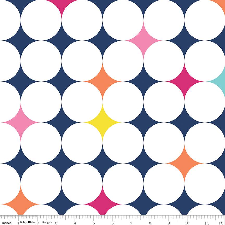 Wide Back Effervescence Navy 3-Yard Package
