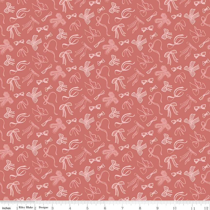 Mary Catherine Bows Faded Red