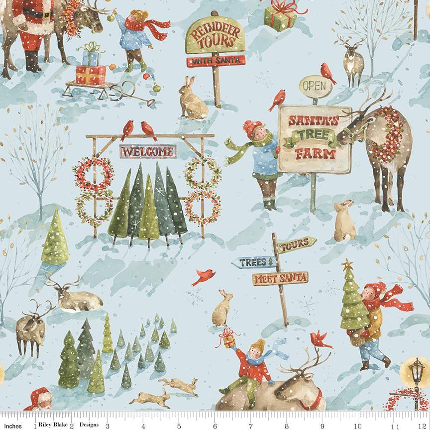 Santa's Tree Farm Main Sky