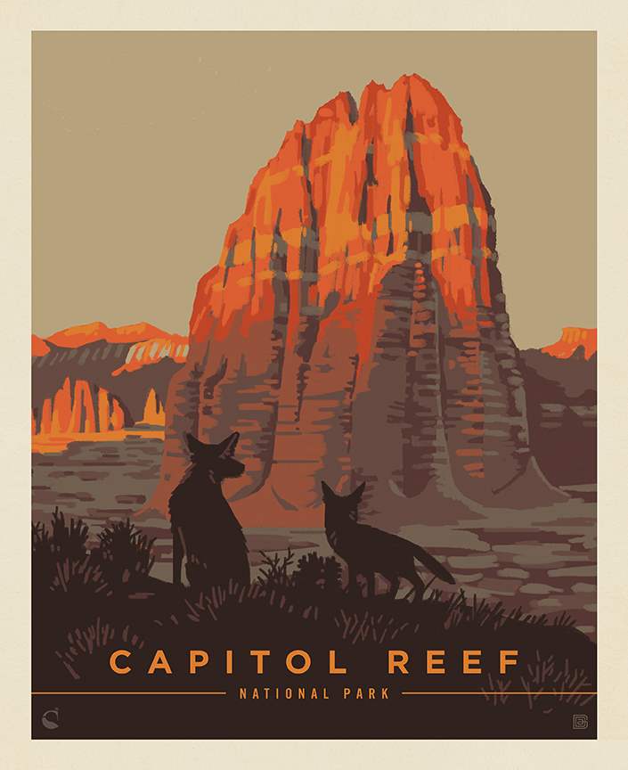 National Parks Capitol Reef Poster Panel