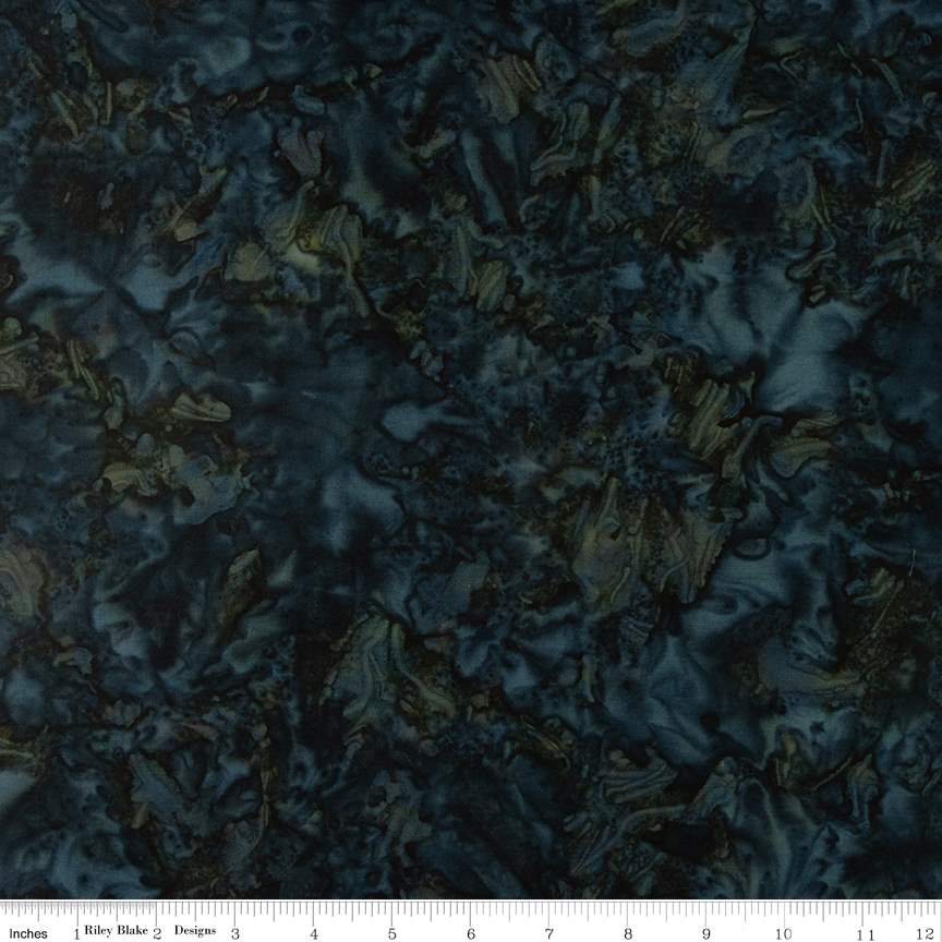 Batiks Elementals Color Play Mottled Rainstorm