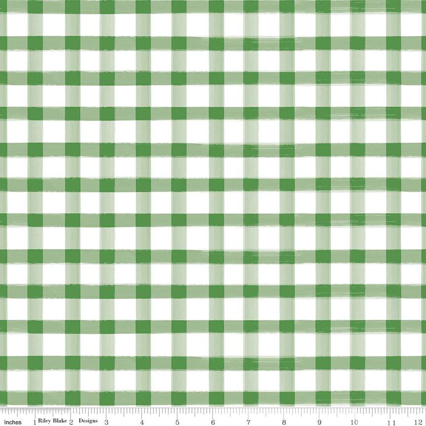 Monthly Placemats 2 Gingham Green